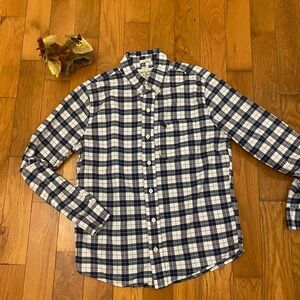 💦 ABERCROMBIE Fitch Men Blue, White and Red Checkered Shirt SZ S